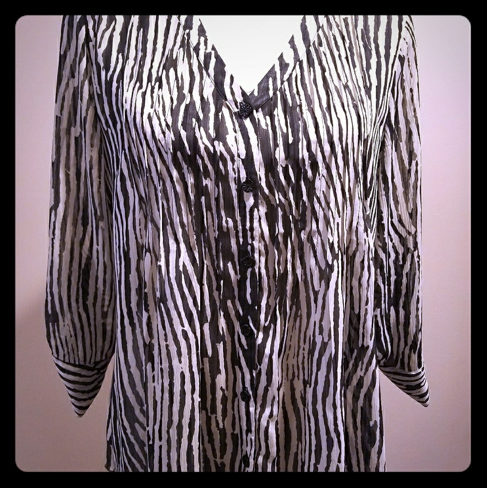 Zebra print blouse